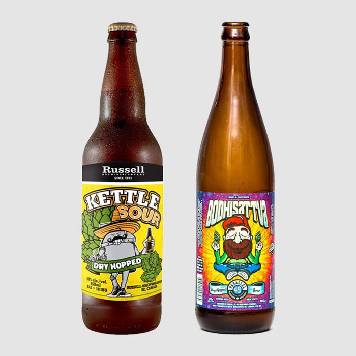 craft beer bottles