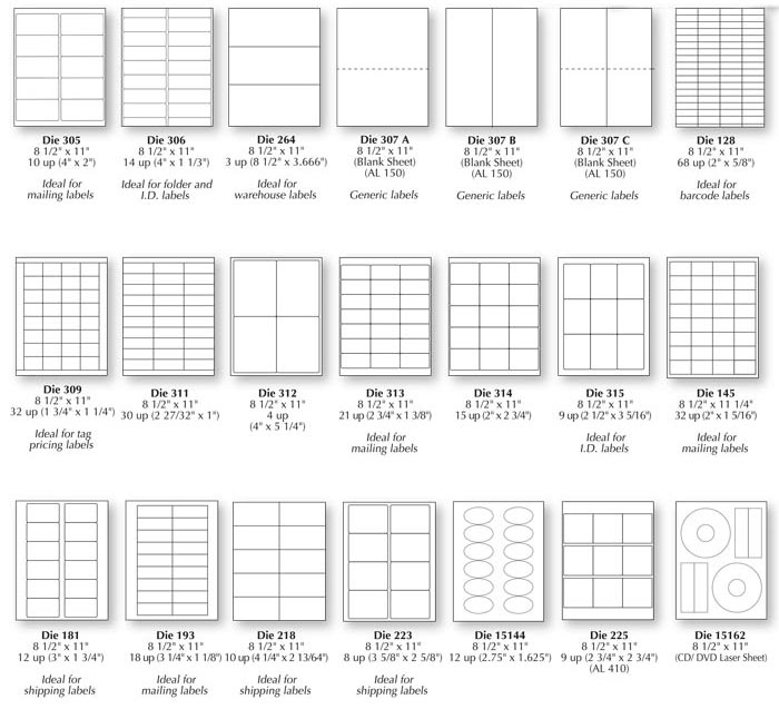 laser label sheets