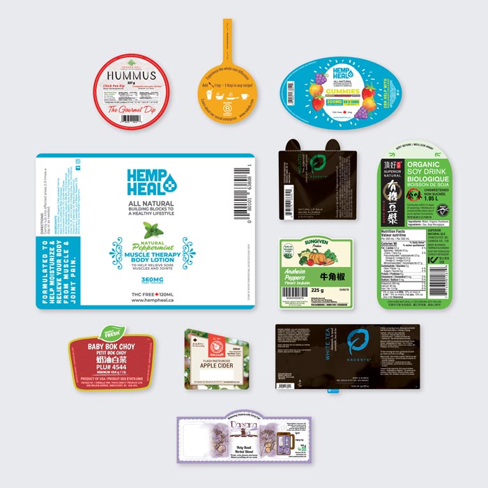 product labels